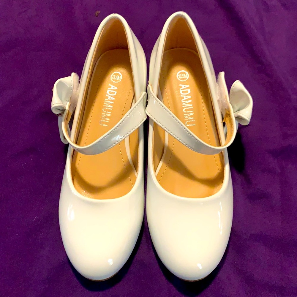 White girls healed dress shoes